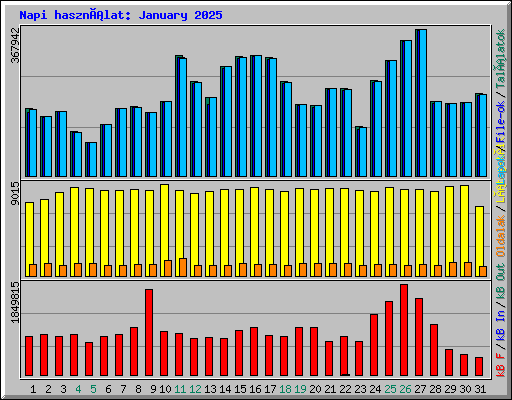 Napi használat: January 2025