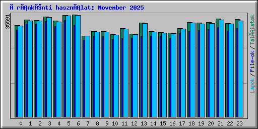 Óránkénti használat: November 2025