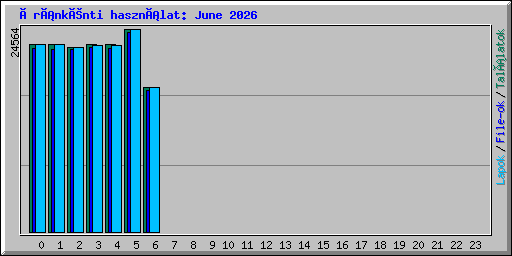 Óránkénti használat: June 2026